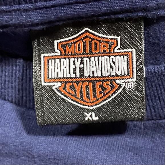 Harley-Davidson Sturgis 2006 Willie G Barbed Wire Tee XL Navy Made in USA - Picture 6 of 9